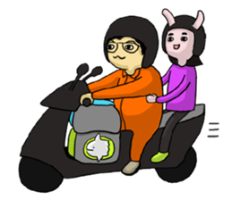 We are loving each other (Ha&Da) sticker #15874145