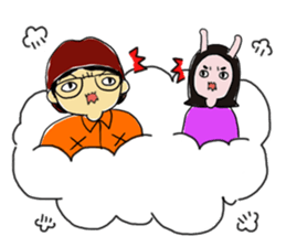 We are loving each other (Ha&Da) sticker #15874147