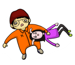 We are loving each other (Ha&Da) sticker #15874150