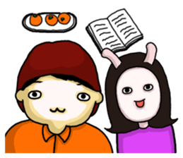 We are loving each other (Ha&Da) sticker #15874152