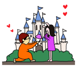 We are loving each other (Ha&Da) sticker #15874153