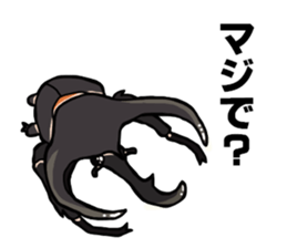 beetle and stag beetle(daily life's) sticker #15874300