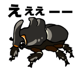 beetle and stag beetle(daily life's) sticker #15874311