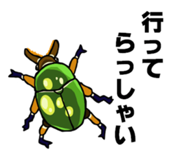 beetle and stag beetle(daily life's) sticker #15874332