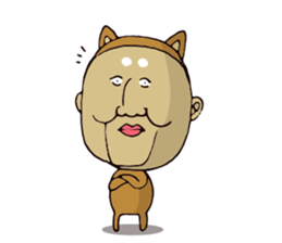 Masao of the face getting irritated sticker #15874627