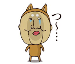 Masao of the face getting irritated sticker #15874635