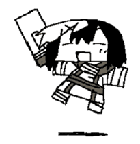 Female swordsman Dizzy Sticker sticker #15875005