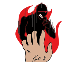 Fat hand sticker #15875198