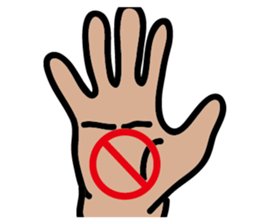 Fat hand sticker #15875200