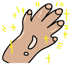 Fat hand sticker #15875202