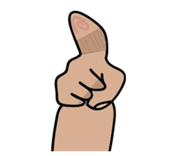 Fat hand sticker #15875205