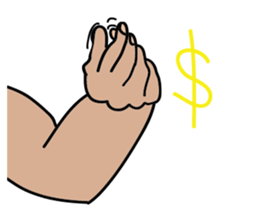 Fat hand sticker #15875206