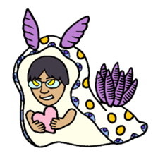 Sea slug man sticker #15875211