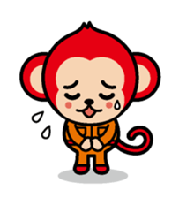 Locksmith's monkey and a cute cat sticker #15875874