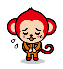 Locksmith's monkey and a cute cat sticker #15875874