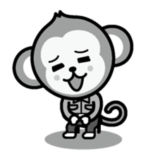 Locksmith's monkey and a cute cat sticker #15875897