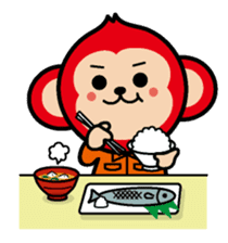 Locksmith's monkey and a cute cat sticker #15875899