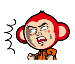 Locksmith's monkey and a cute cat sticker #15875901