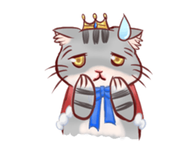 The days of the cat's king sticker #15876724