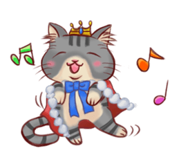 The days of the cat's king sticker #15876726