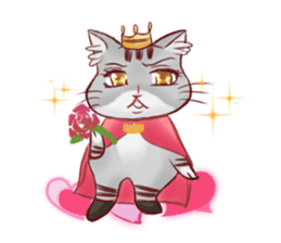 The days of the cat's king sticker #15876734