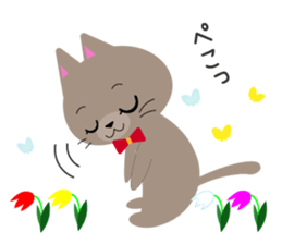 Lovely Russian Blue cat sticker #15876753