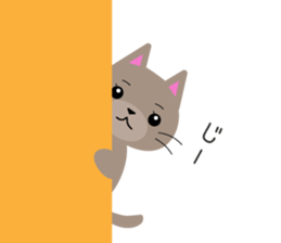 Lovely Russian Blue cat sticker #15876765