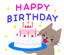 Lovely Russian Blue cat sticker #15876772