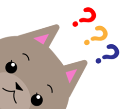 Lovely Russian Blue cat sticker #15876785