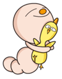 Insect and Chicken sticker #15876935