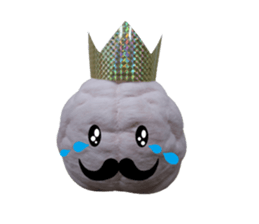 brain king sticker #15877014