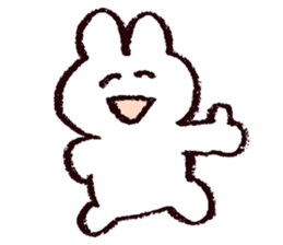 White Usachan Sticker sticker #15877434