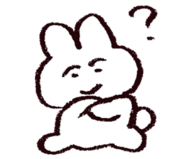 White Usachan Sticker sticker #15877440