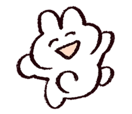 White Usachan Sticker sticker #15877451