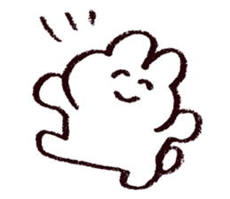 White Usachan Sticker sticker #15877452