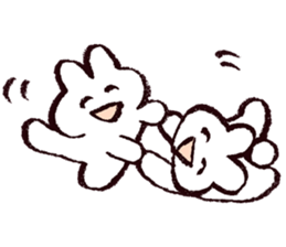 White Usachan Sticker sticker #15877453