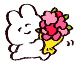 White Usachan Sticker sticker #15877454