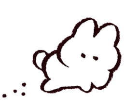 White Usachan Sticker sticker #15877457