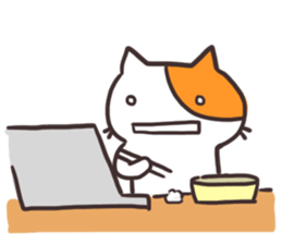 Shocked Cat sticker #15877664