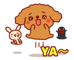 Red Poodle GA-BI sticker #15877714