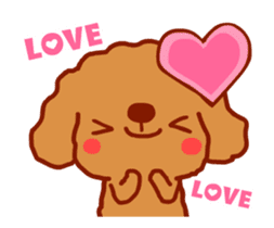 Red Poodle GA-BI sticker #15877715