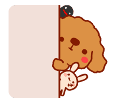 Red Poodle GA-BI sticker #15877716