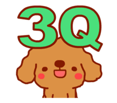 Red Poodle GA-BI sticker #15877717