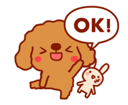 Red Poodle GA-BI sticker #15877721