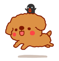 Red Poodle GA-BI sticker #15877725