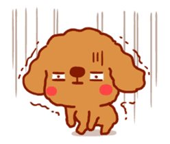 Red Poodle GA-BI sticker #15877733