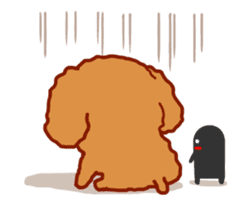 Red Poodle GA-BI sticker #15877735