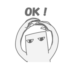 A square creature sticker #15878220