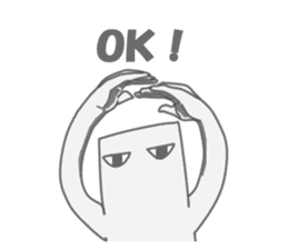 A square creature sticker #15878220