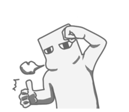 A square creature sticker #15878231